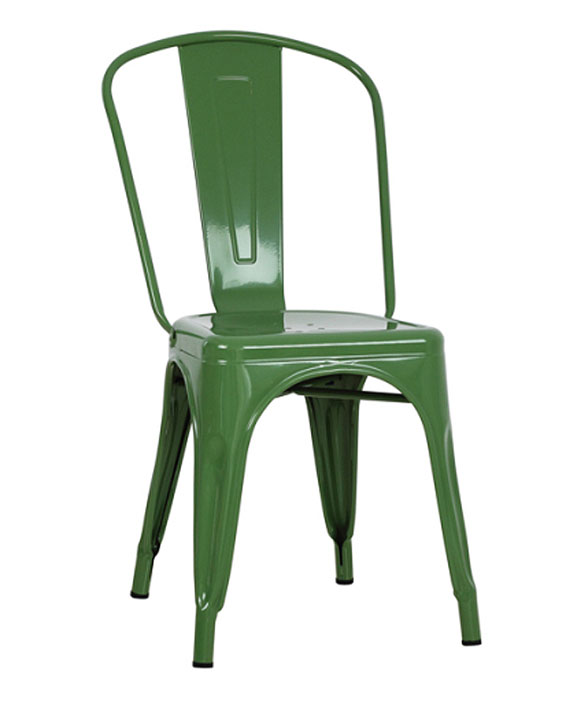  Ghế Tolix không tay TL-01 màu xanh lục