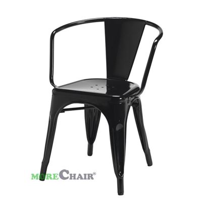  Ghế Tolix có tay TL-02 màu đen