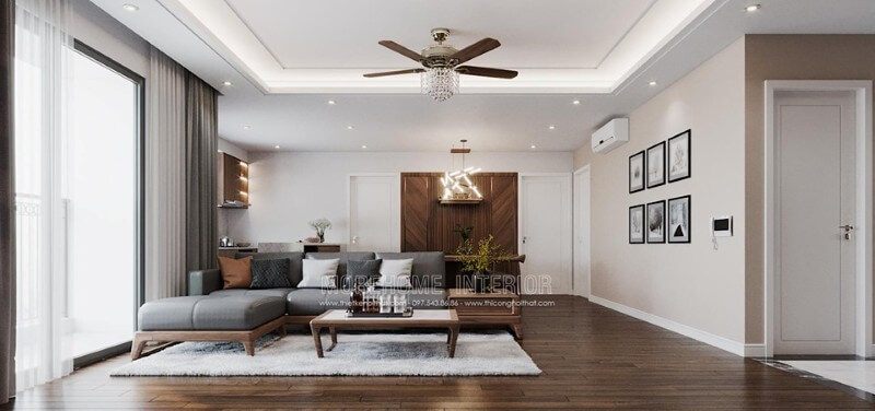 Thiết kế nội thất cho phòng khách chung cư.