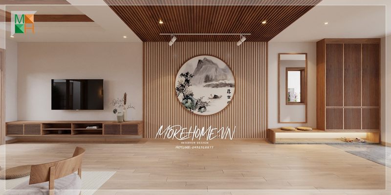 Gương soi hình chữ nhật khung gỗ treo tường cung cấp sự thoải mái và tiện lợi cho chủ nhà trong quá trình sử dụng.